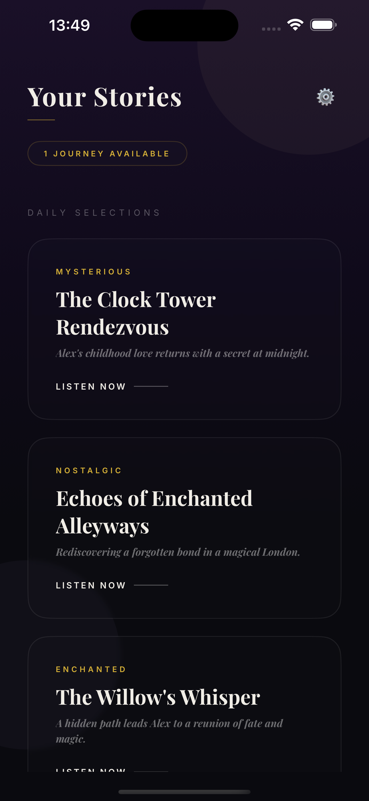 Listen to immersive audio stories